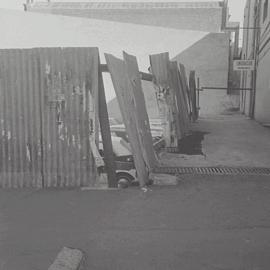 Accident site, Pitt Street Haymarket, 1970