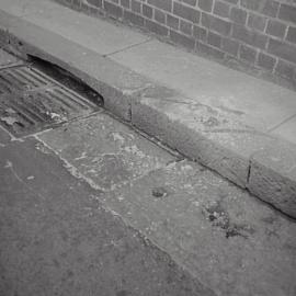 Accident site, Premier Lane Darlinghurst, 1970