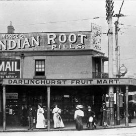 Print - Darlinghurst Fruit Mart, Flinders and Oxford Streets Darlinghurst, circa 1909