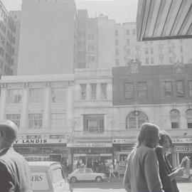 Streetscape, Park Street Sydney, 1970