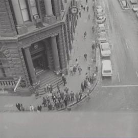 Pedestrian traffic, Martin Place Sydney, 1970