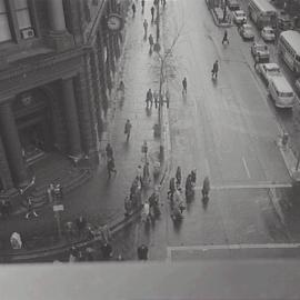 Pedestrian traffic, Martin Place Sydney, 1970