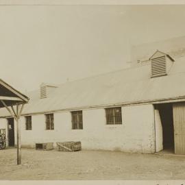 Print - Stables and yard of Ellis and Company Auctioneers, Quay Street Haymarket, 1909