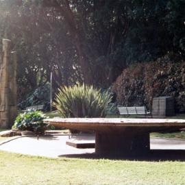 FJ Walker Memorial fountain and statue, Hyde Park Sydney, 1986