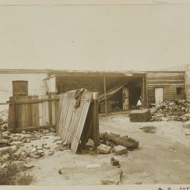 Print - Yards of businesses along George Street Haymarket, 1909