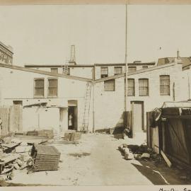 Print - Yards of businesses on George Street Haymarket, 1909