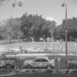 Pedestrian crossing, Park Street Sydney, 1971