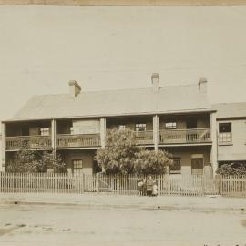 Print - Streetscape with terrace houses, Quay Street Haymarket, 1909