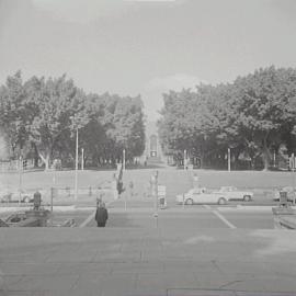 Pedestrian crossing, Park Street Sydney, 1971