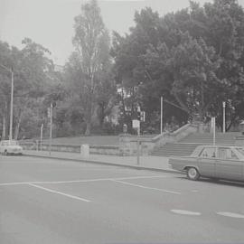 Pedestrian crossing, Park Street Sydney, 1971