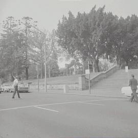 Pedestrian crossing, Park Street Sydney, 1971