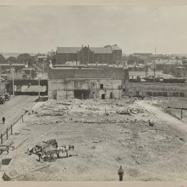 Print - Clearing land for the City Municipal Fruit Market Building Number 3, Ultimo Road and Quay Lane Haymarket, 1910