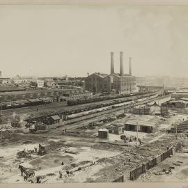 Print - Clearing for City Municipal Fruit Market Building Number 3, Engine, Quay and Mathew Streets Haymarket, 1910