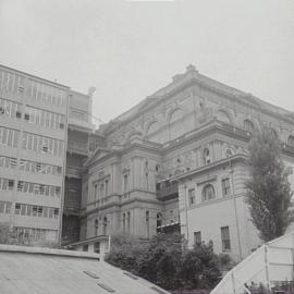 Sydney Town Hall and Block 'A' before demolition, George Street Sydney, 1971