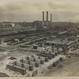 Print - Construction of stalls for the City Municipal Fruit Market Building Number 3, Quay Street Haymarket, 1911