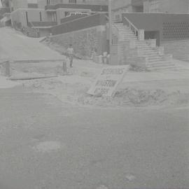 Road condition, Boronia Street Moore Park, 1972