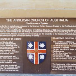 Foundation Stone, the Cathedral Church of St Andrew, George Street, Sydney, 1986