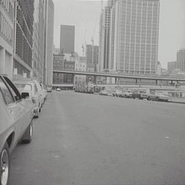 Streetscape, Circular Quay East Sydney, 1973