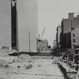 Road widening and extension projects, Elizabeth Street Sydney, 1934