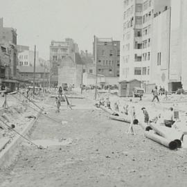 Widening of Elizabeth Street Sydney, 1933