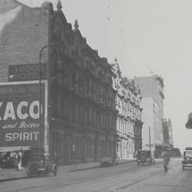 Advertisement for Texaco - the New and Better Motor Spirit, Elizabeth Street Sydney, 1933