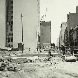 Widening of Elizabeth Street Sydney, 1933
