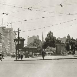 Hyde Park North at Park Street Sydney, 1932