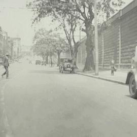 Southerly view along Elizabeth Street after reconstruction, Surry Hills, 1936