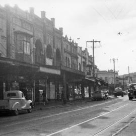 Traffic on South King Street Newtown, circa 1950