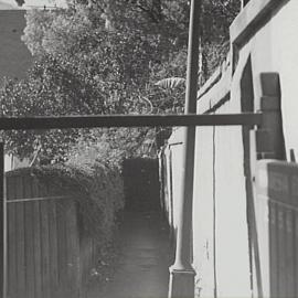 Greenknowe Lane, Elizabeth Bay (Kings Cross), 1940