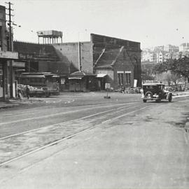 Tram depot, Bayswater Road Rushcutters Bay, 1929