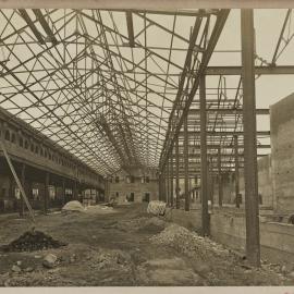 Print - Construction of the City Municipal Fruit Market Building Number 3, Hay and Quay Streets Haymarket, 1911