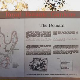 Domain signage and map, Royal Botanic Gardens Sydney, 1986