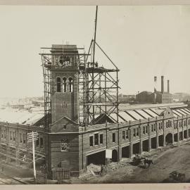 Print - Construction of the City Municipal Fruit Market Building Number 3, Hay and Quay Streets Haymarket, 1911