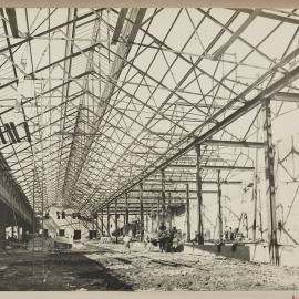 Print - Construction of the City Municipal Fruit Market Building Number 3, Hay and Quay Streets Haymarket, 1914