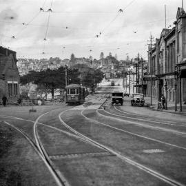 Tram on Bayswater Road, Rushcutters Bay, 1929