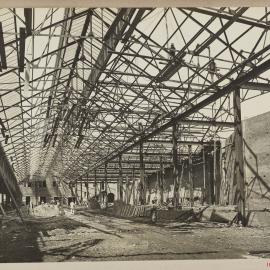 Print - Construction of the City Municipal Fruit Market Building Number 3, Hay and Quay Streets Haymarket, 1914