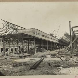 Print - Construction of the City Municipal Fruit Market Building Number 3, Hay and Quay Streets Haymarket, 1911