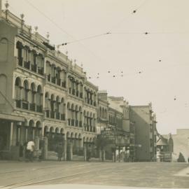 Terrace houses on Bayswater Road, Potts Point (Kings Cross), 1940