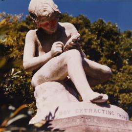 Statue 'Boy Extracting Thorn', Royal Botanic Gardens Sydney, 1986