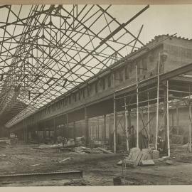 Print - Construction of the City Municipal Fruit Market Building Number 3, Hay and Quay Streets Haymarket, 1913