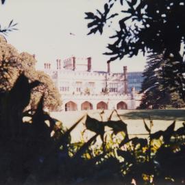 View of Government House from Royal Botanic Gardens, Sydney, 1986