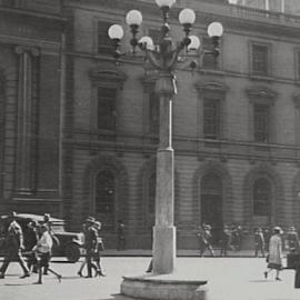 Light standard, Martin Place Sydney, circa 1926