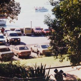 View of carpark looking north east from Bennelong Point, 1986
