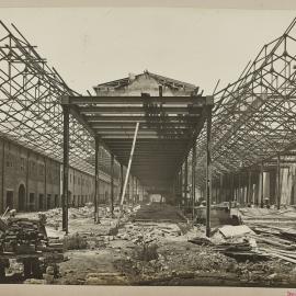 Print - Construction of the City Municipal Fruit Market Building Number 3, Quay and Hay Streets Haymarket, 1911