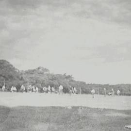 Children on the sports fields, Moore Park Playground, Moore Park Road and Anzac Parade, 1936