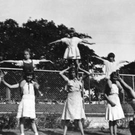 Gymnastics at Moore Park Children's Playground, Moore Park Road and Anzac Parade, 1936