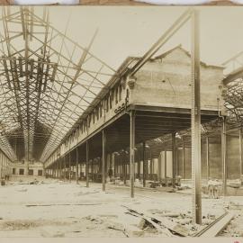 Print - Construction of the City Municipal Fruit Market Building Number 3, Quay and Hay Streets Haymarket, 1911