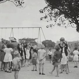 Girl's ball games at the Moore Park, Children's Playground Moore Park, 1936