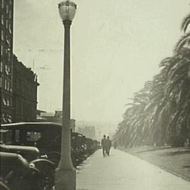 Experimental light standard Macquarie Street Sydney, 1926